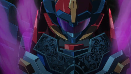 Code Geass Roze of the Recapture Ash transforming his Knightmare Frame