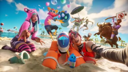 Fortnite characters featured in Sweat Summer event key visual