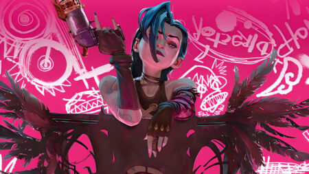 Arcane artbook "The Art and Making of Arcane" cover art featuring Jinx