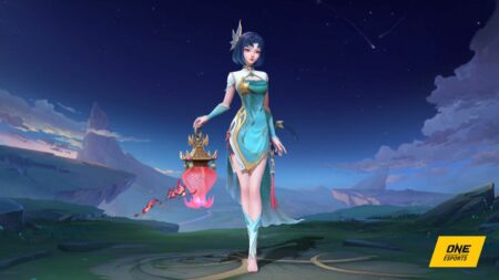 The character model of Ethereal Serenity Zhuxin skin in Mobile Legends