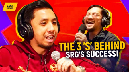 SRG coach Michael Angelo "Arcadia" Bocado and Caisam "Wolf" Nopueto in ONE Esports' image for Samsung weekly video