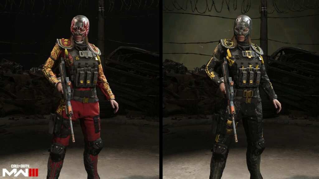 "luchadora " y máscaras de operador de BlackCell para Byline de Modern Warfare 3 y Warzone Season 5 Battle Pass