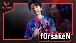 Paper Rex Valorant pro player Jason "f0rsakeN" Susanto