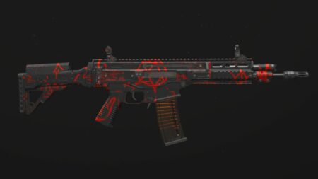 MTZ-556 assault rifle with Decipher camo in Call of Duty Warzone