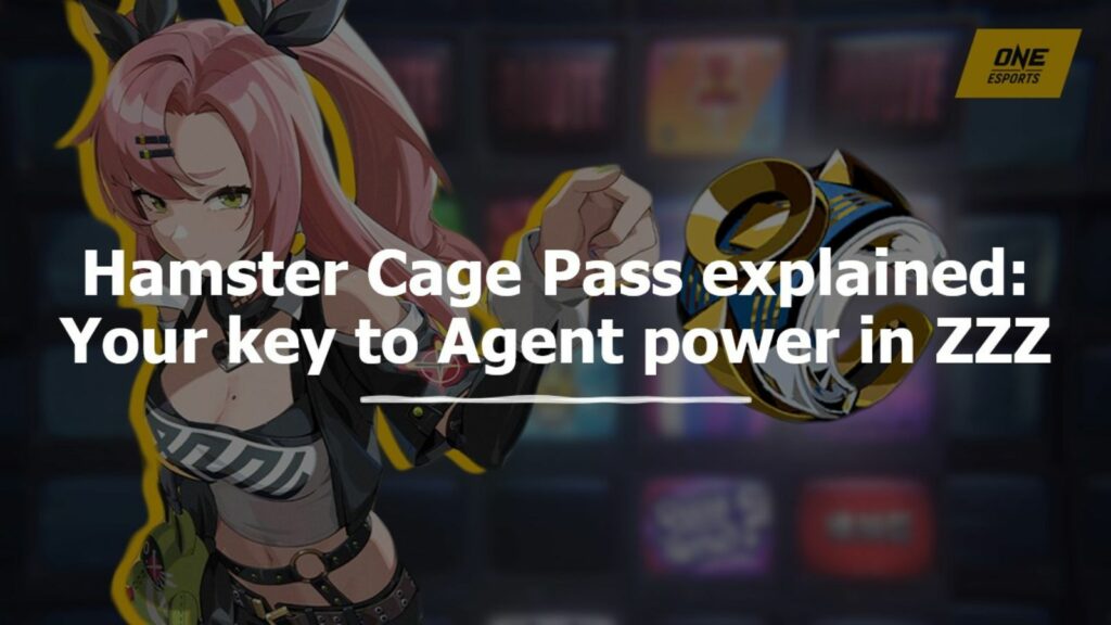 Nicole Demara y Hamster Cage Pass en la imagen de ONE Esports para Hamster Cage Pass explicada en Zenless Zone Zero