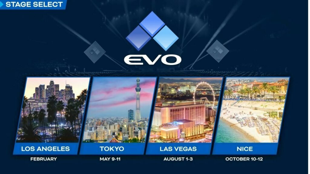 Evo 2025 schedule adds big stop in France, Singapore in 2026 ONE Esports