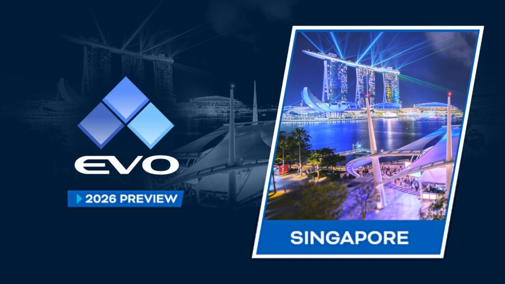 Evo 2025 schedule adds big stop in France, Singapore in 2026 ONE Esports