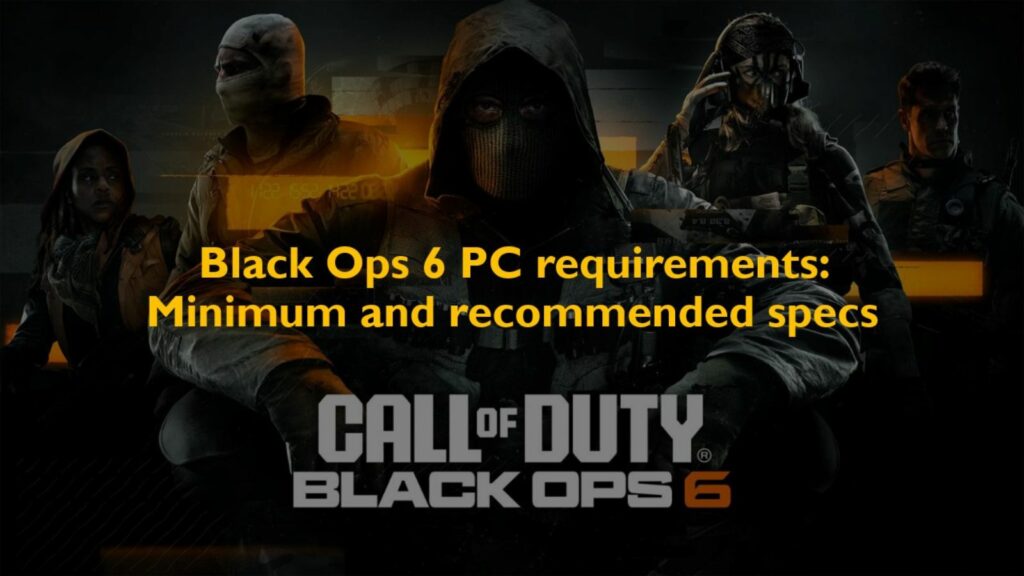 Five Black Ops 6 Operators in ONE Esports Image for Black Ops 6 PC Requirements