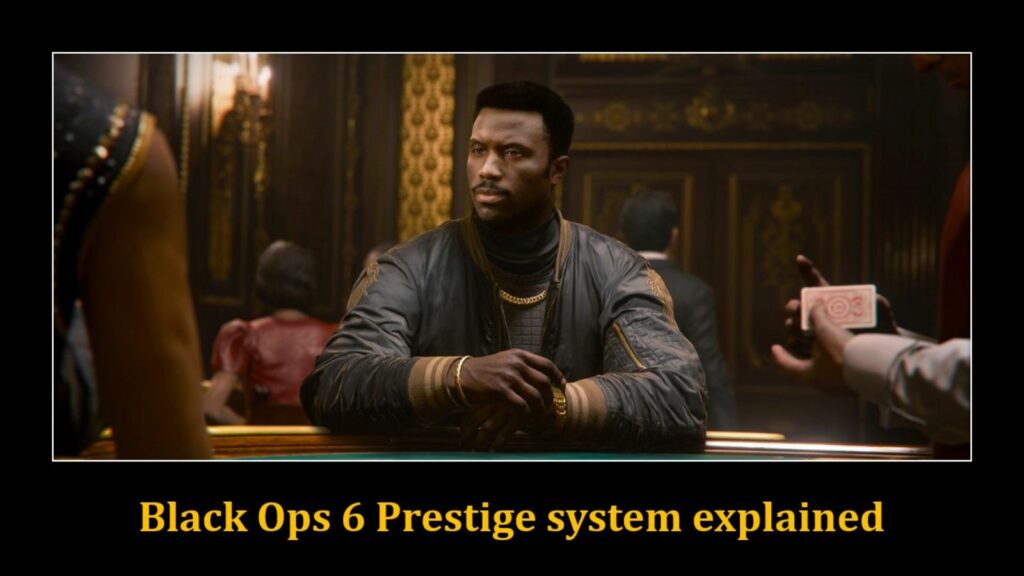 Troy Marshall in a casino in the image of ONE Esports for the Black Ops 6 Prestige system