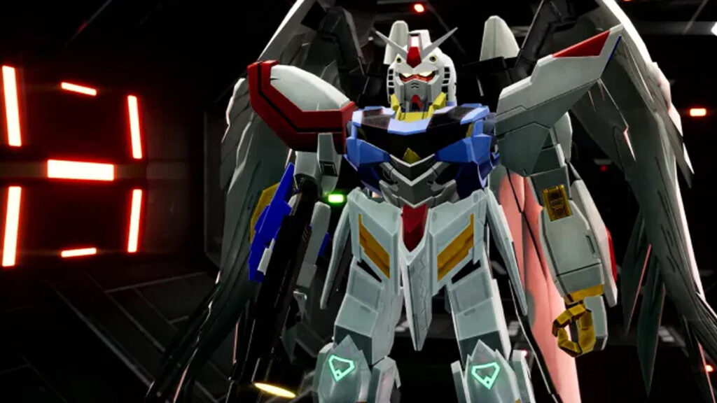 Gundam Breaker 4 in-game footage featuring the Gundam Wing model