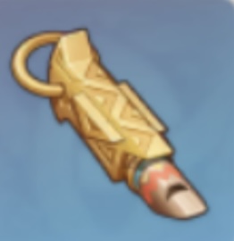 Mavuika materials: Best Genshin Impact farming routes and locations Saurian-Crowned Warrior's Golden Whistle in Genshin Impact