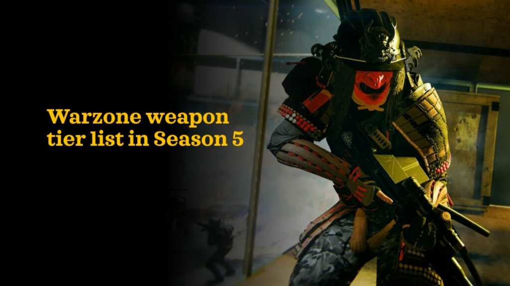 Modern Warfare 3 operator Jet Samurai's Camo in ONE Esports' image for Warzone weapon tier list for Season 5