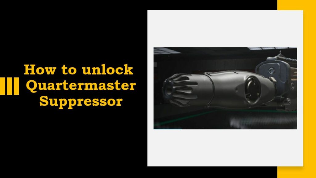 Quartermaster Suppressor muzzle attachment in ONE Esports' image for how to unlock it in Modern Warfare 3 and Warzone