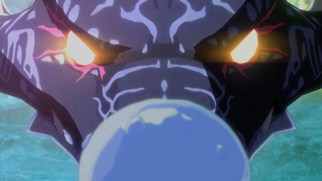 That Time I Got Reincarnated as a Slime - Review of Isekai Chronicles. Opening scene with Rimuru and Veldora