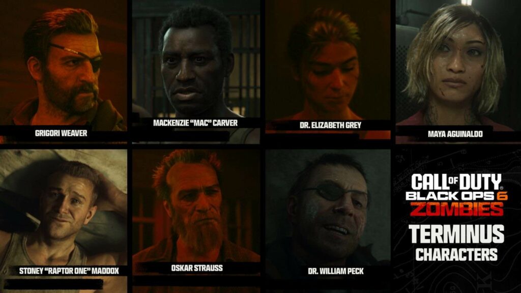 Personajes de Call of Duty Black Ops 6 Zombie Terminal