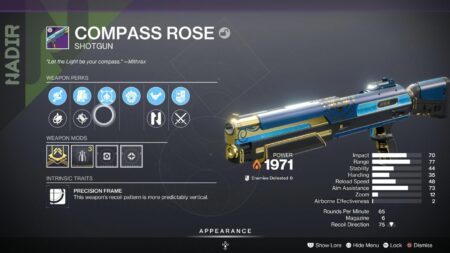 Destiny 2 Compass Rose god roll