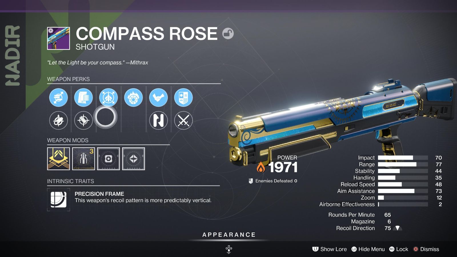 Destiny 2 Compass Rose god roll 