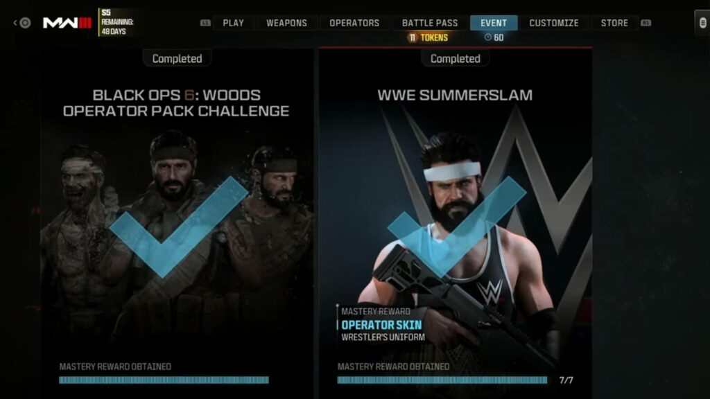 MW3 WWE Summerslam wrestler uniform scorch operator