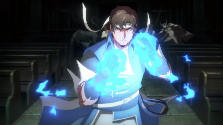 Castlevania Nocturne main character Richter Belmont seen in season 1 of the anime