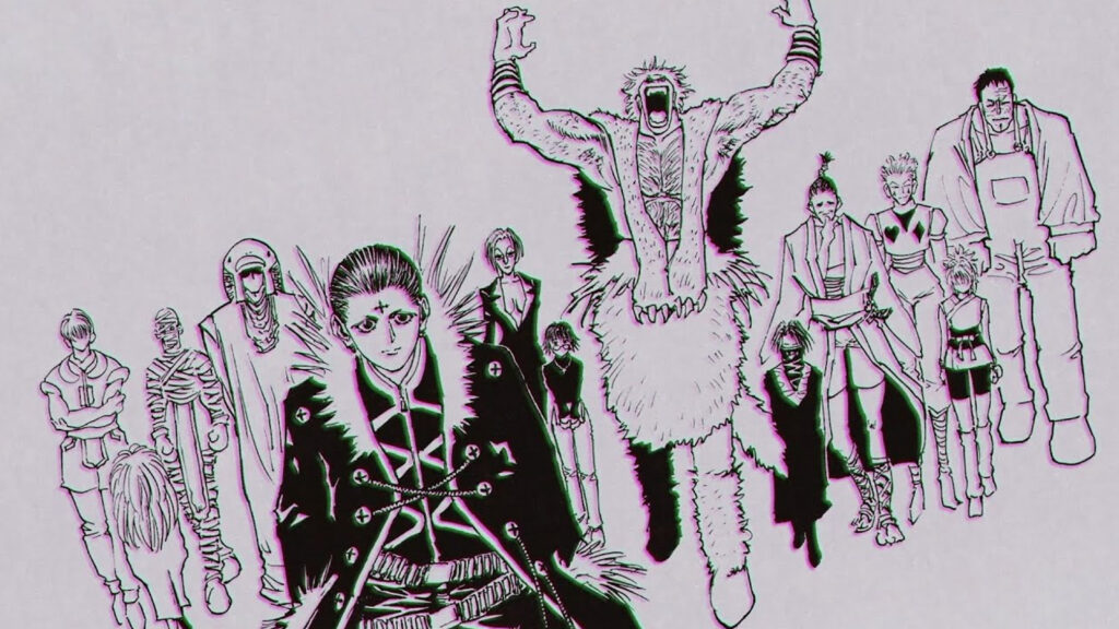 Hunter x Hunter's Phantom Troupe group seen in the promotional teaser of Volume 38 by Shueisha