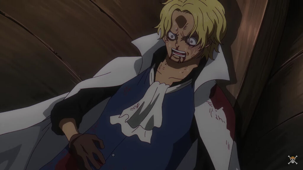 Sabo resulta herido en el episodio 1120 de One Piece