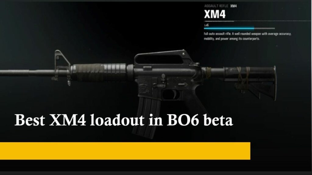 Rifle de asalto XM4 en la imagen de ONE Esports para el mejor equipamiento XM4 en Black Ops 6 Beta