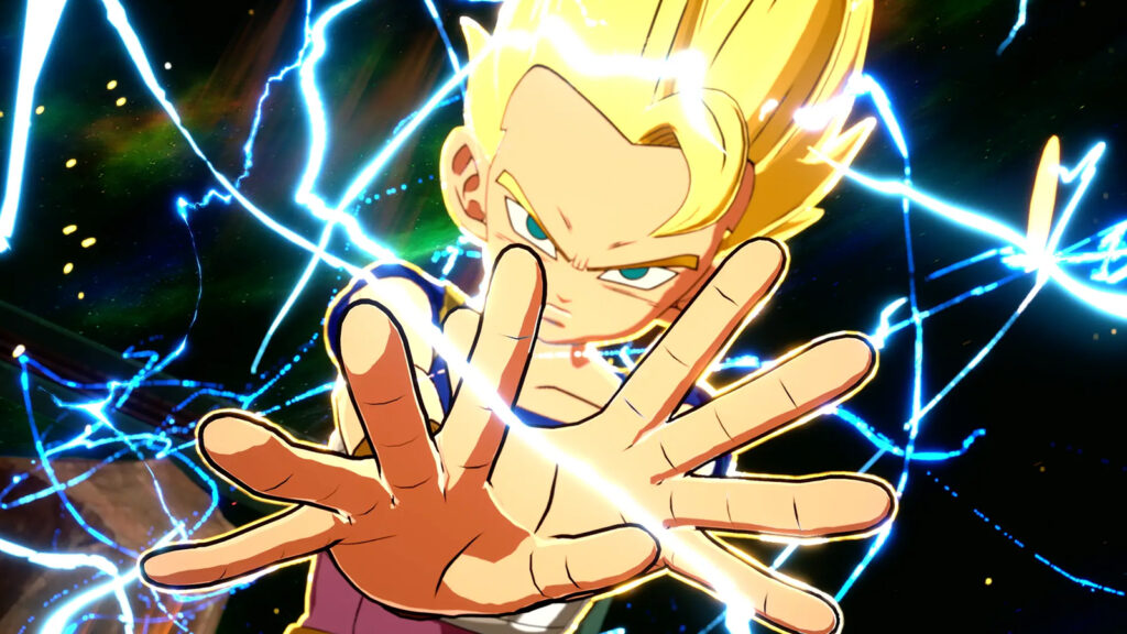 Dragon Ball Sparking Zero featuring character Cabba Super Saiyan 2