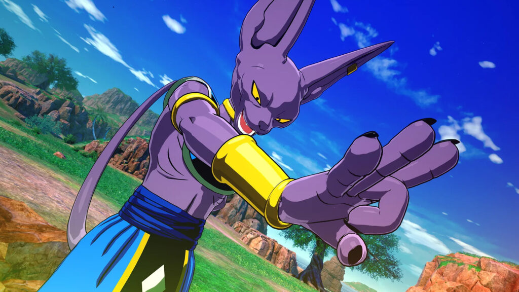 Dragon Ball Sparking Zero with the character Beerus