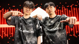 100 Thieves Quid and River in the League of Legends Championship Series (LCS)