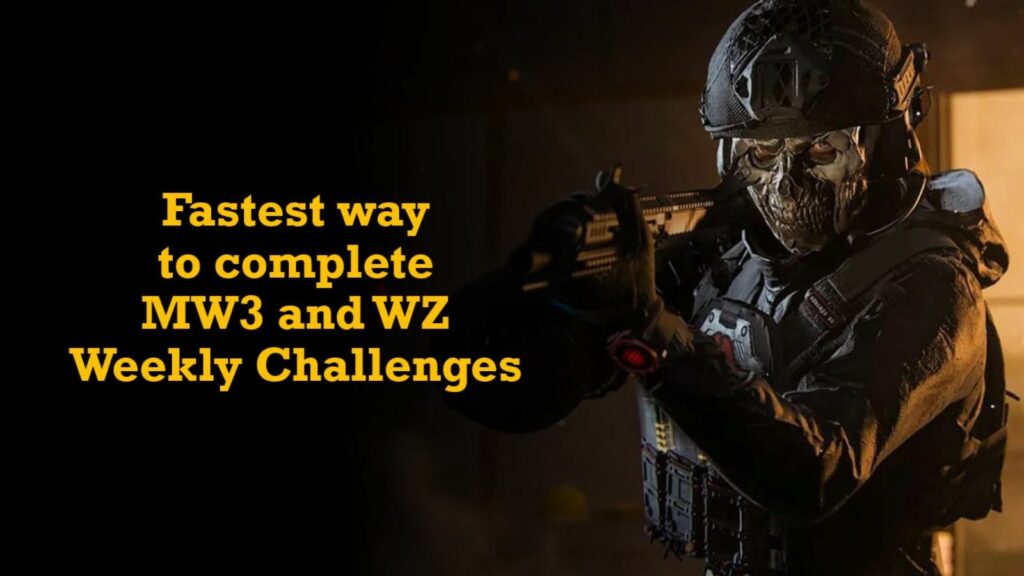 Operator Ghost in ONE Esports' image for fastest way to complete Modern Warfare 3 and Warzone weekly challenges