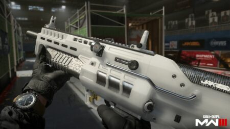 JAK Lance aftermarket part equipped to the MX Guardian shotgun in Modern Warfare 3