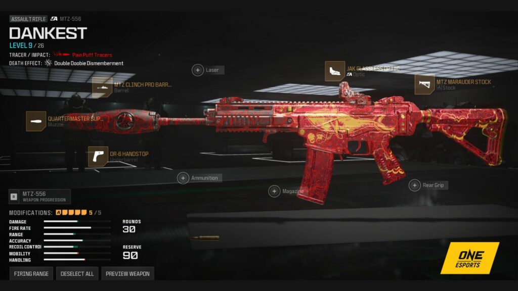 Los mejores accesorios de equipamiento MTZ 556 en el modo multijugador de Modern Warfare 3