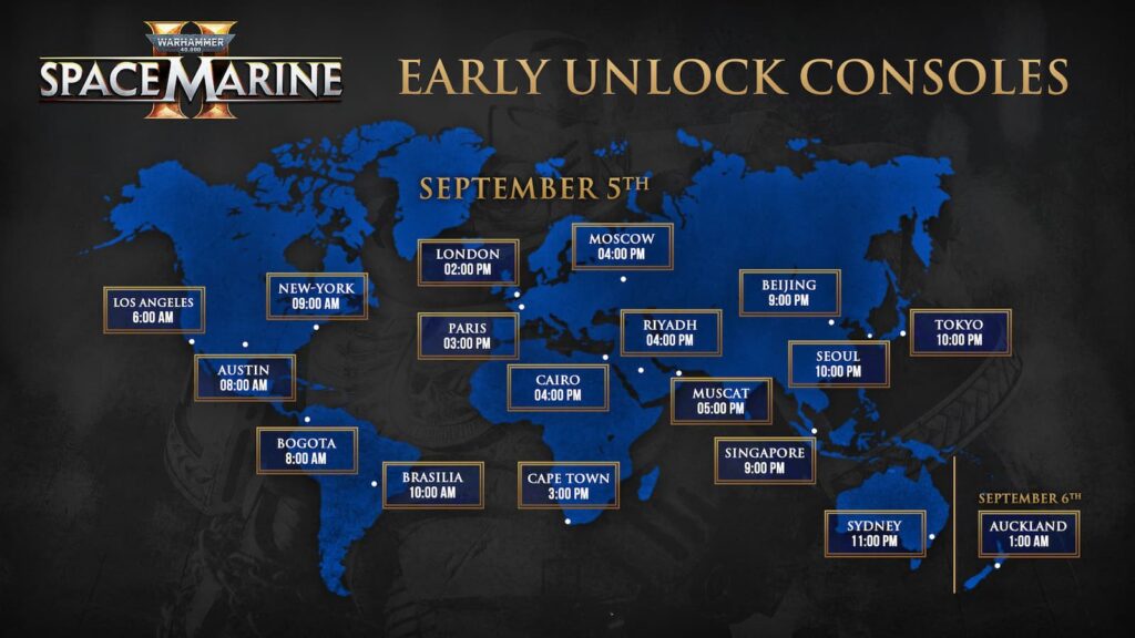 Space Marine 2 early access schedule