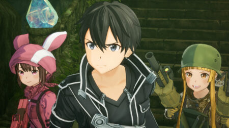 Playable characters in Sword Art Online Fractured Daydream -- Kirito, Llenn, and Fuukaziroh