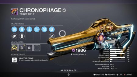 Destiny 2 Chronophage god roll