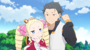 Subaru and Beatrice in ReZero season 3 episode 1