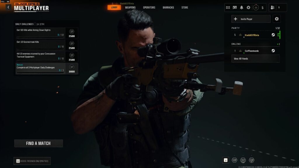 La forma más rápida de subir de nivel en Black Ops 6: desafíos