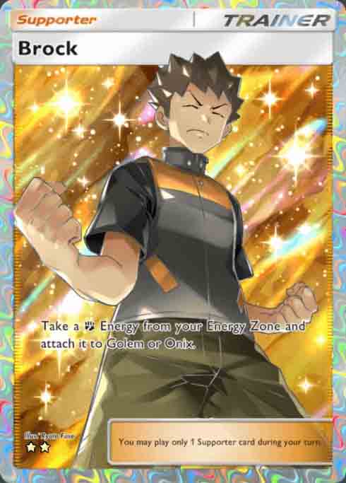 Brock card from Pokemon TCG Pocket.