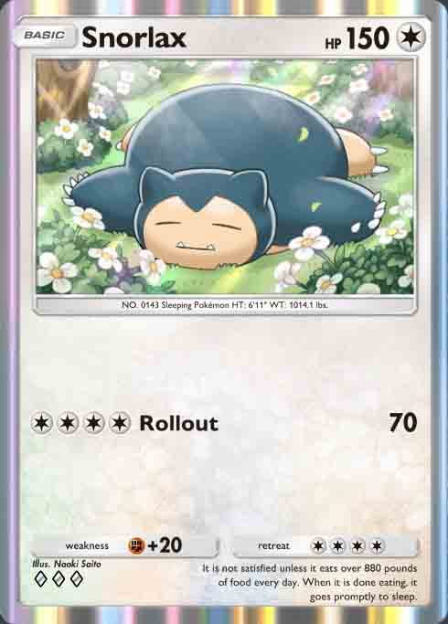 Snorlax card from Pokemon TCG Pocket.