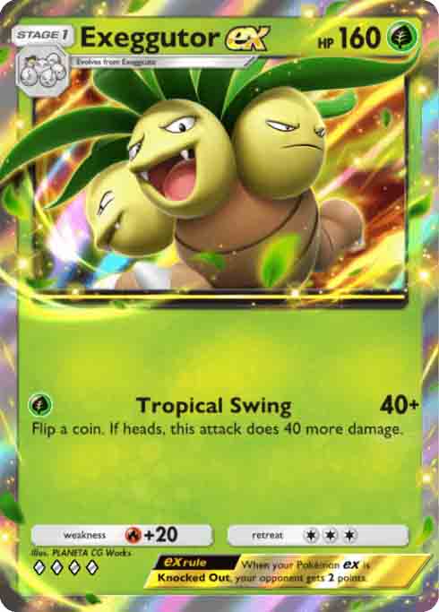 Exeggutor EX card from Pokemon TCG Pocket.