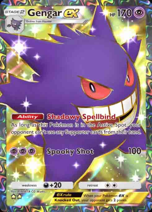 Gengar EX card from Pokemon TCG Pocket.