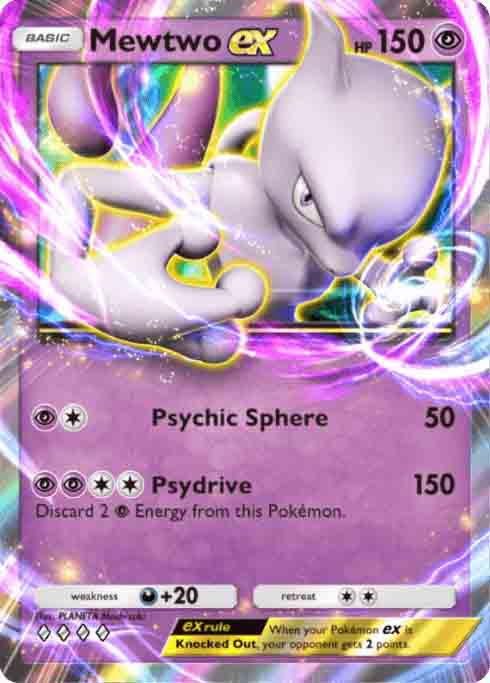 Mewtwo EX card from Pokemon TCG Pocket.