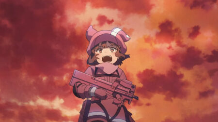 LLenn from Sword Art Online Alternative Gun Gale Online season 2 trailer escaping gunfire