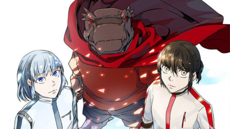 Official art of Baam, Khun, and Rak from Tower of God Webtoon