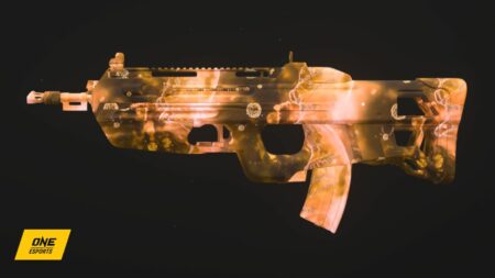 BP50 assault rifle with Mutant Flux camo in Warzone