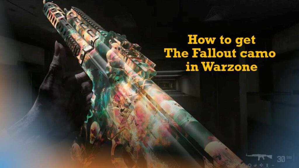 El camuflaje del arma de Fallout en la imagen de ONE Esports que explica cómo conseguirlo en la temporada 6 de Warzone