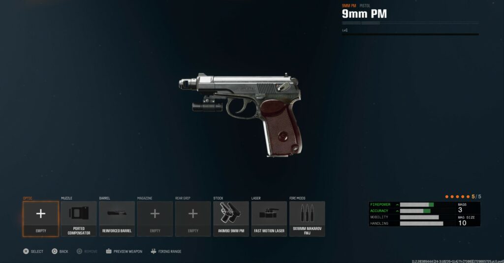 La mejor carga de PM 9 mm en Black Ops 6