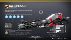 Ice Breaker in Destiny 2