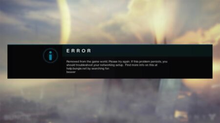 Destiny 2 beaver error code