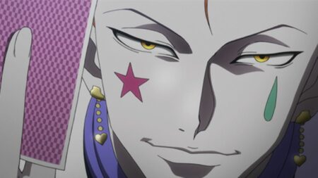 Hunter x Hunter character Hisoka seen in the anime